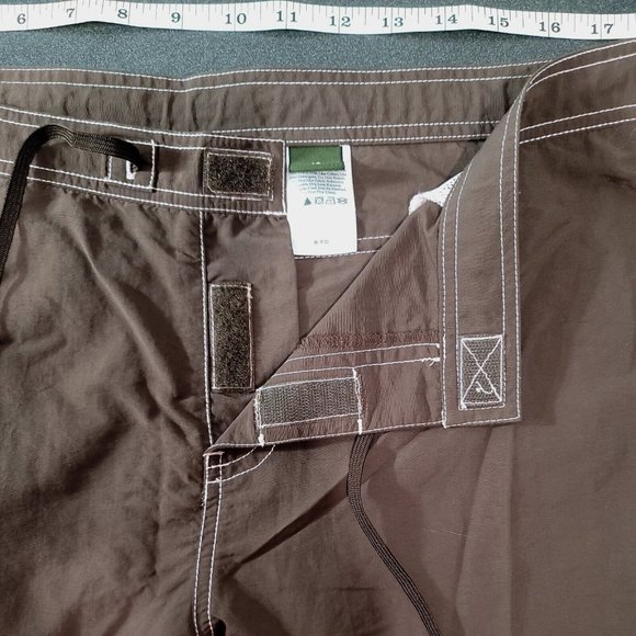 Eddie Bauer Brown Hiking Pants Womens 14, Lightweight w/Zip Pockets 100% Nylon - Picture 10 of 14